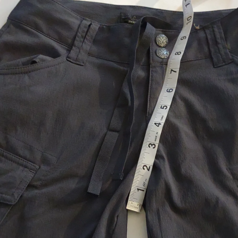 Prana Womens grey outdoor pants with zippers at knees size 0 - Picture 3 of 10